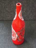 Designflasche Papierrosen
